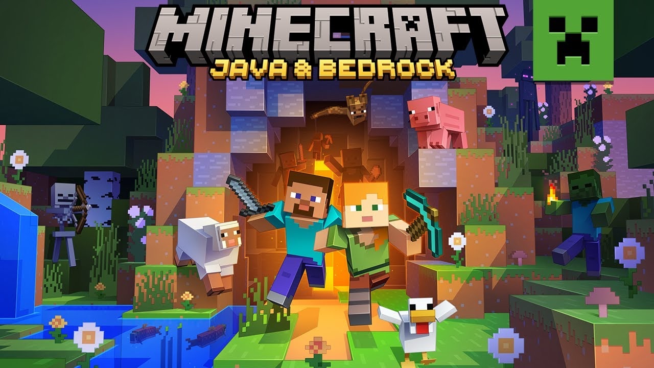 Minecraft Java Bedrock Edition Купить Minecraft: Java & Bedrock Edition ключ Steam ключ — обложка игры